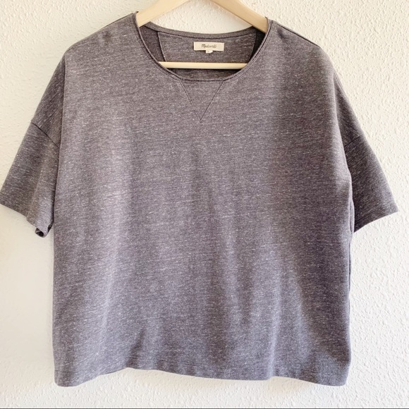 Madewell Marled sweatshirt tee - medium - Picture 2 of 5